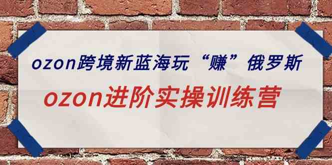（9800期）ozon跨境新蓝海玩“赚”俄罗斯，ozon进阶实操训练营-掘金啦网创