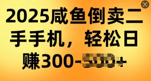 2025闲鱼倒卖二手手机，高客单，高利润，轻松日入3张-掘金啦网创
