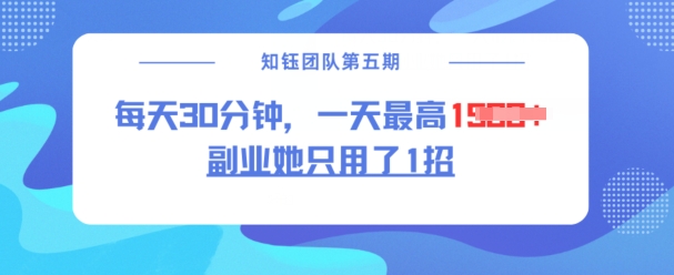 副业她只用了1招，每天30分钟，无脑二创，一天最高1.5k-掘金啦网创