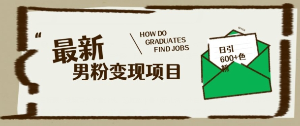 最新男粉变现项目，日引100+S粉，流量爆炸，小白轻松上手-掘金啦网创